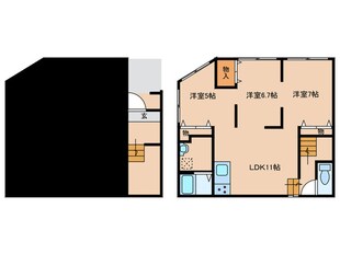 楠公商店街通の物件間取画像